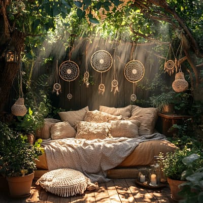 comfortabele-boho-zit-plek-met-dromenvangers